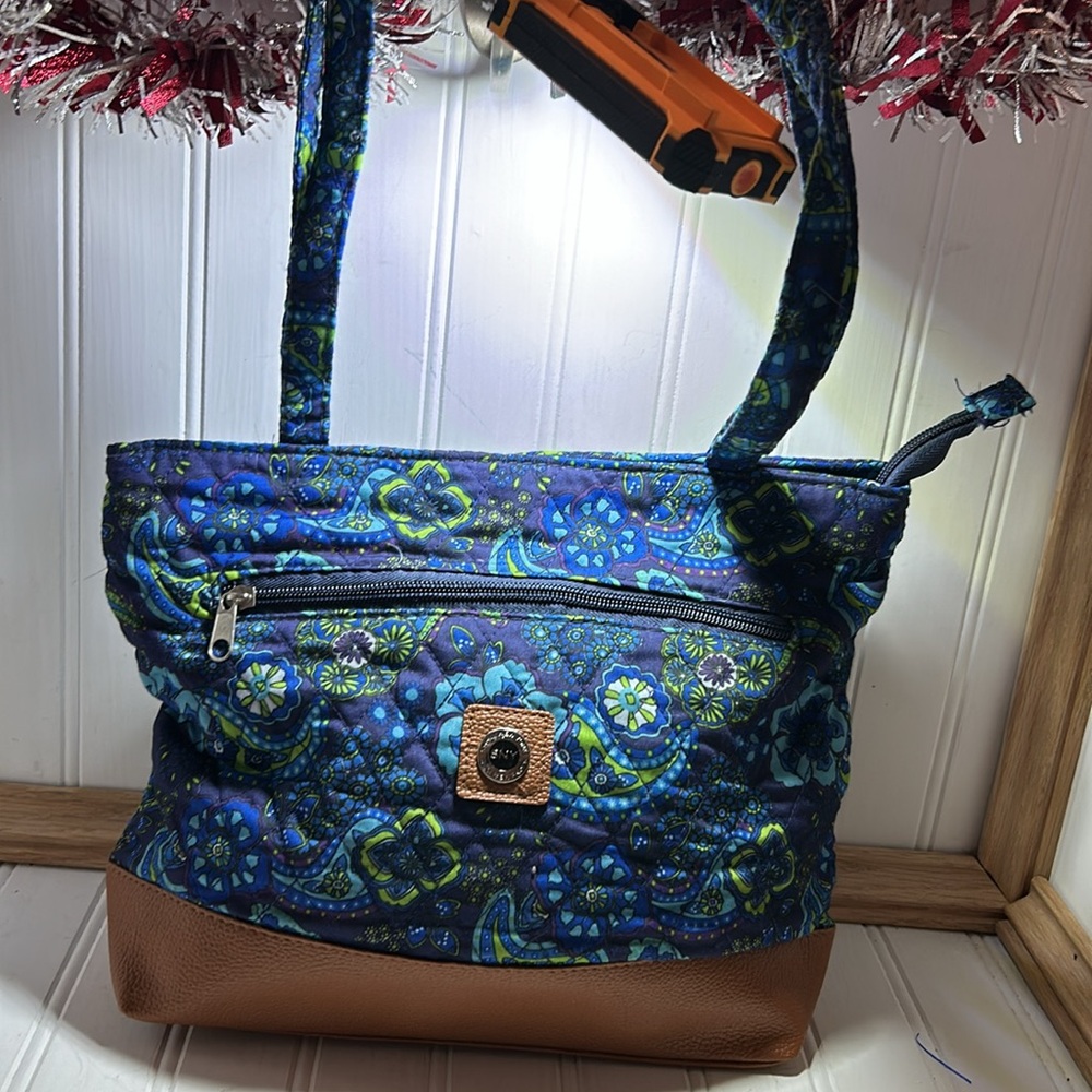 Stone and Co. Blue Paisley Bag